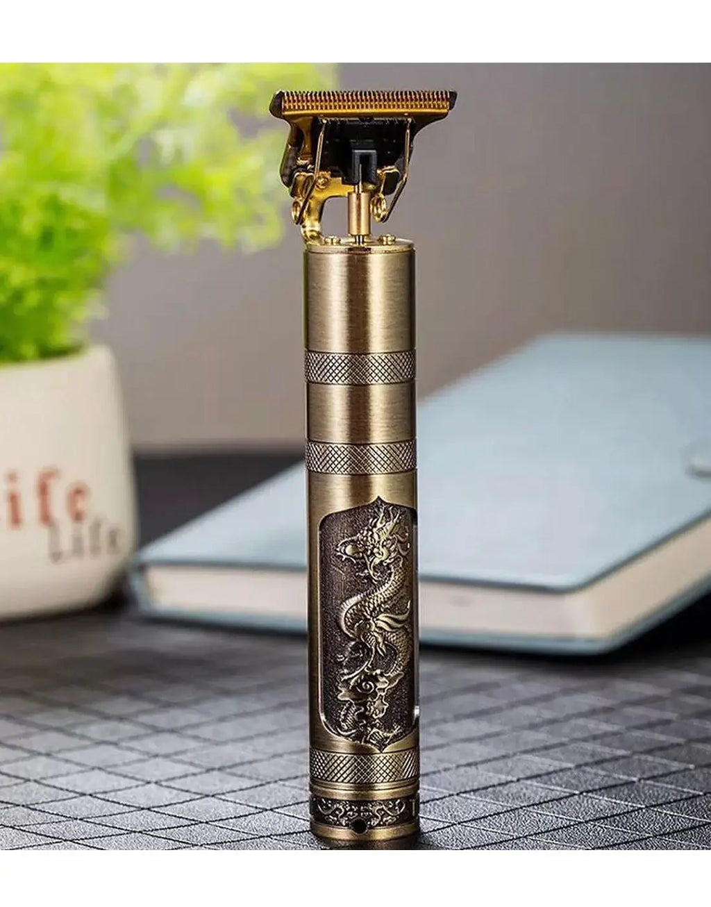 Professional T9 Vintage Hair Trimmer – Zero Gapped Beard & Hair Clipper (USB Rechargeable, Low Noise)