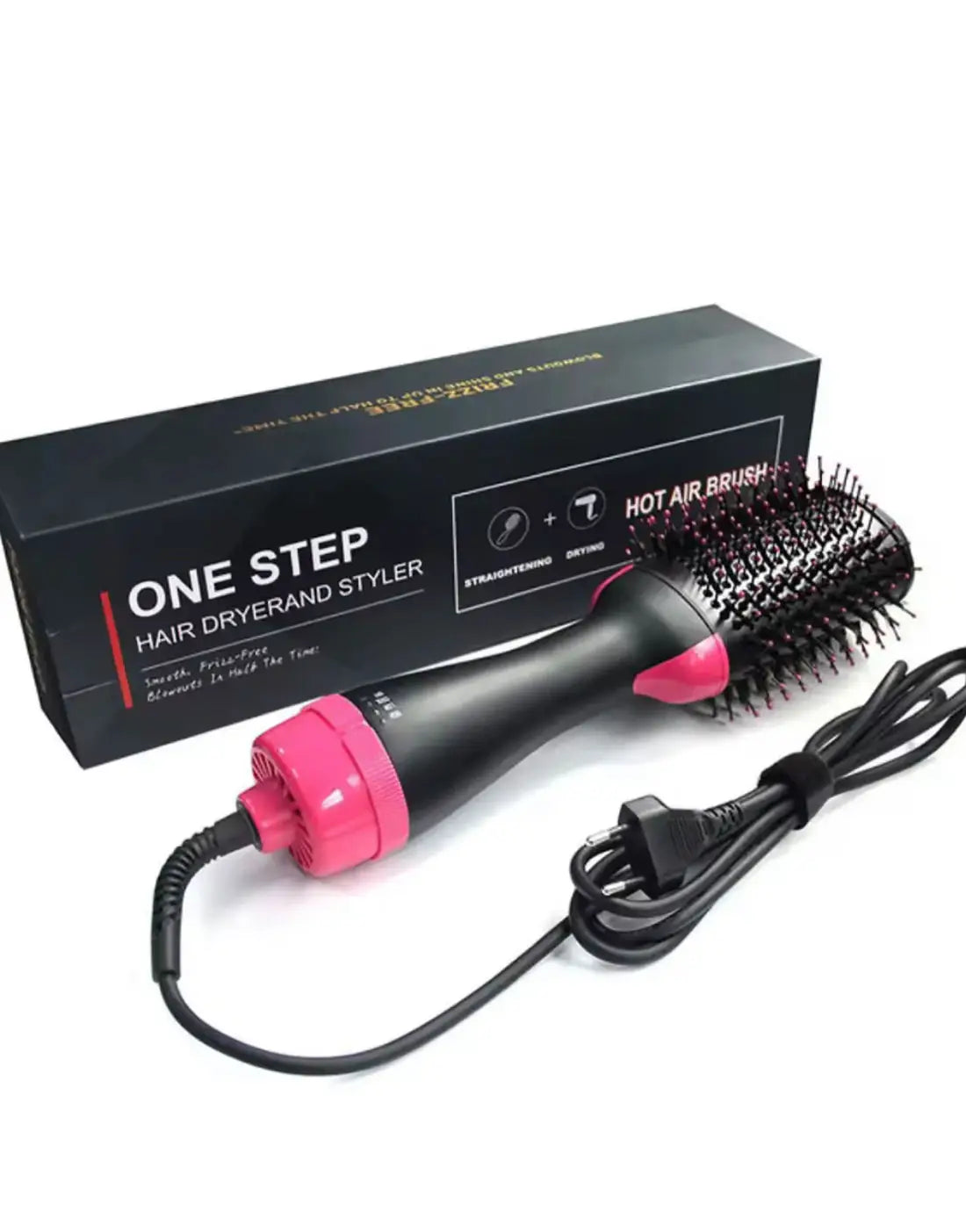 3-in-1 One Step Hair Dryer & Styler Brush – Volumizer, Straightener & Curler for Women