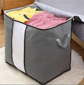 Premium Quilted Storage Bag – Space-Saving Fabric Organizer with Durable Handles for Clothes & Bedding
