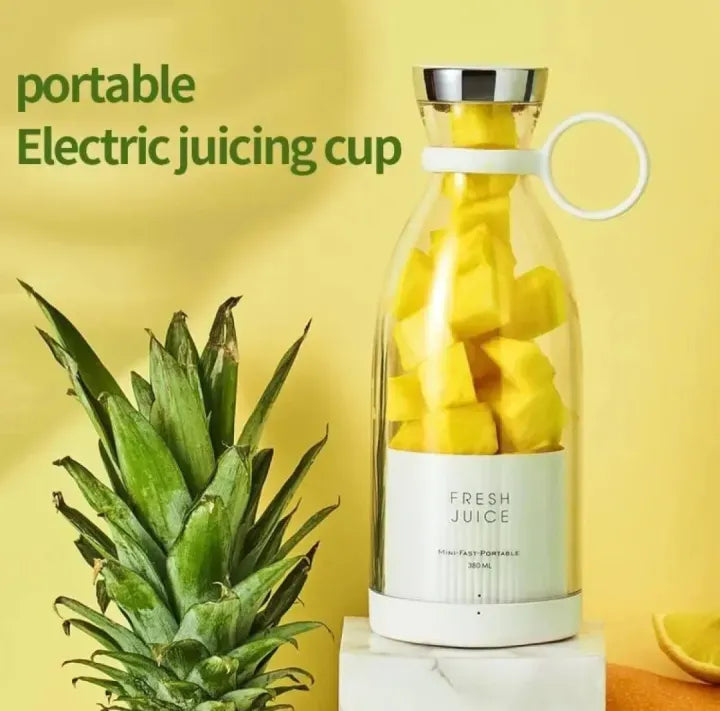Portable Electric Blender Bottle – 380ML USB Rechargeable Mini Juicer for Smoothies & Shakes (Travel-Friendly)