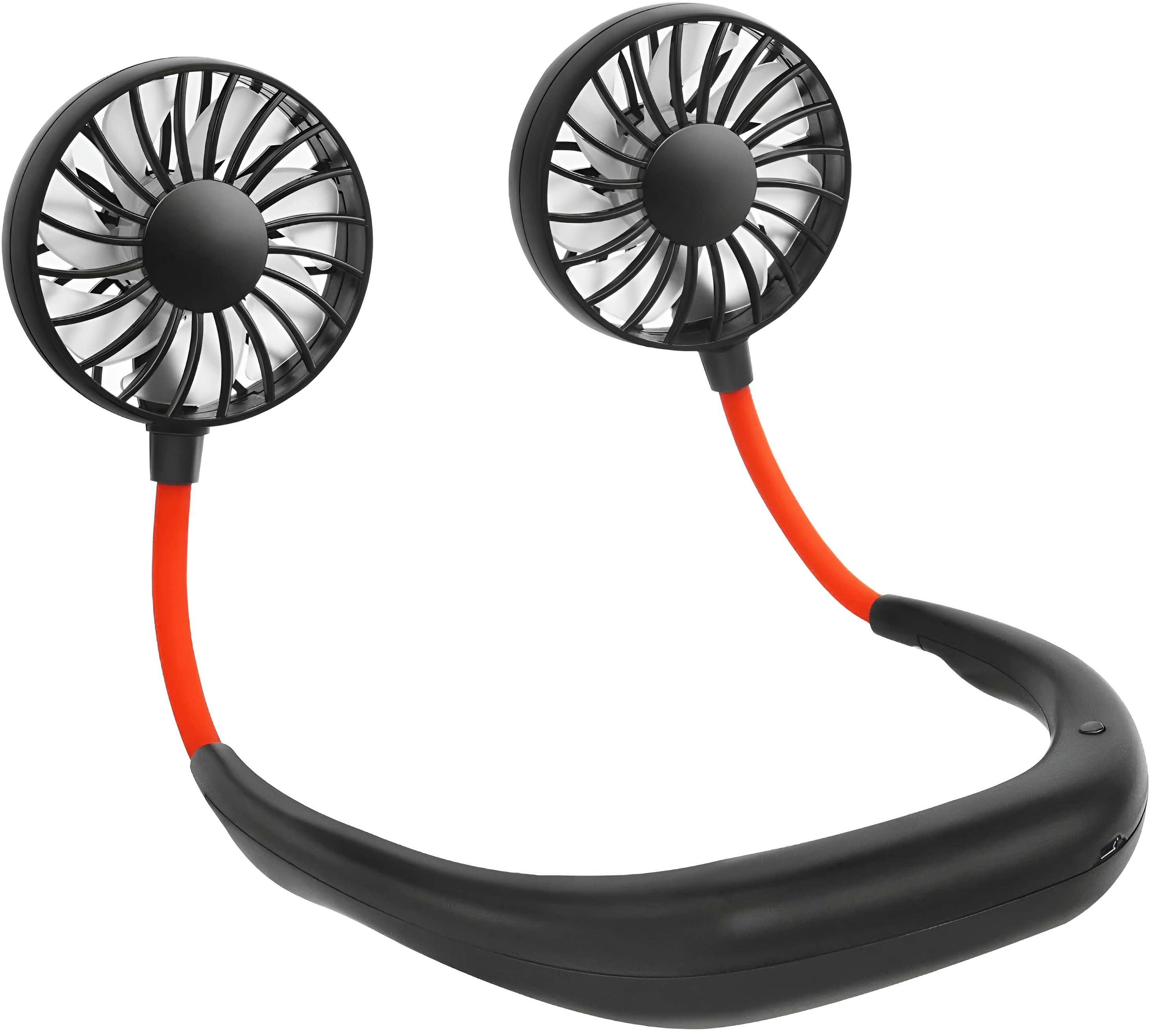 Portable Hanging Neck Fan – USB Rechargeable Bladeless Wearable Mini Fan with 360° Cooling (3-Speed, Quiet Design)