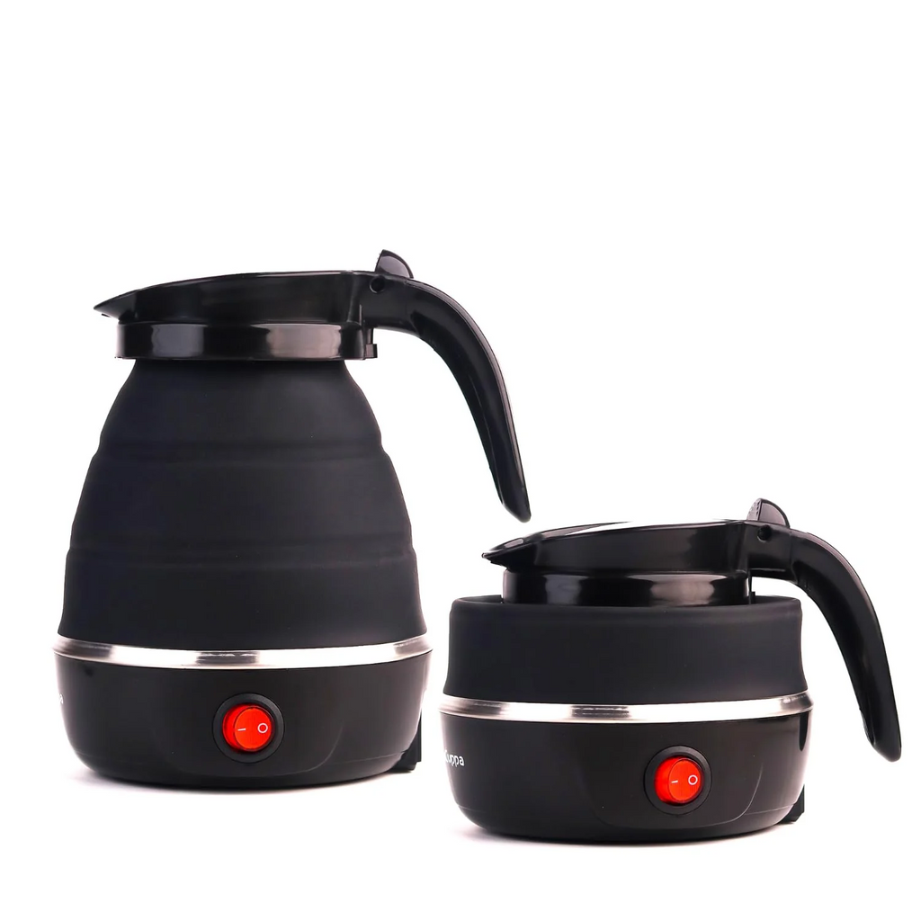 Foldable Electric Kettle – 600W Portable Travel Kettle for Fast Boiling Water (Collapsible Silicone Design)