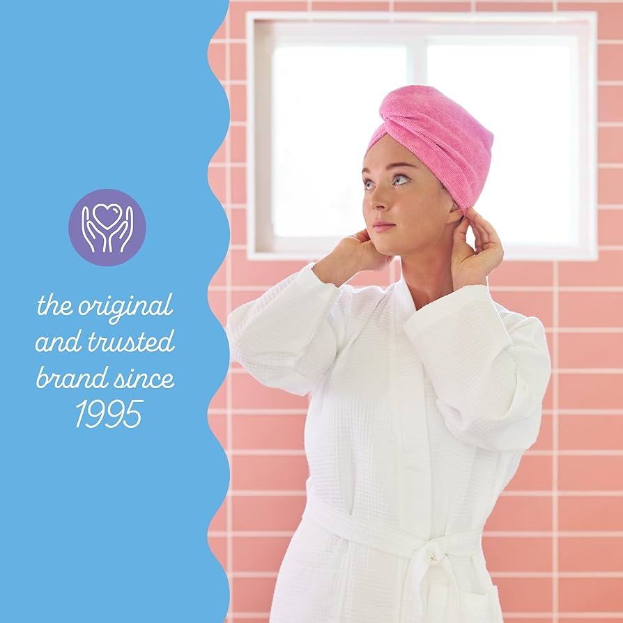 Microfiber Hair Drying Towel Wrap – Quick Dry Turban Head Cap for Women (Super Absorbent & Lightweight)