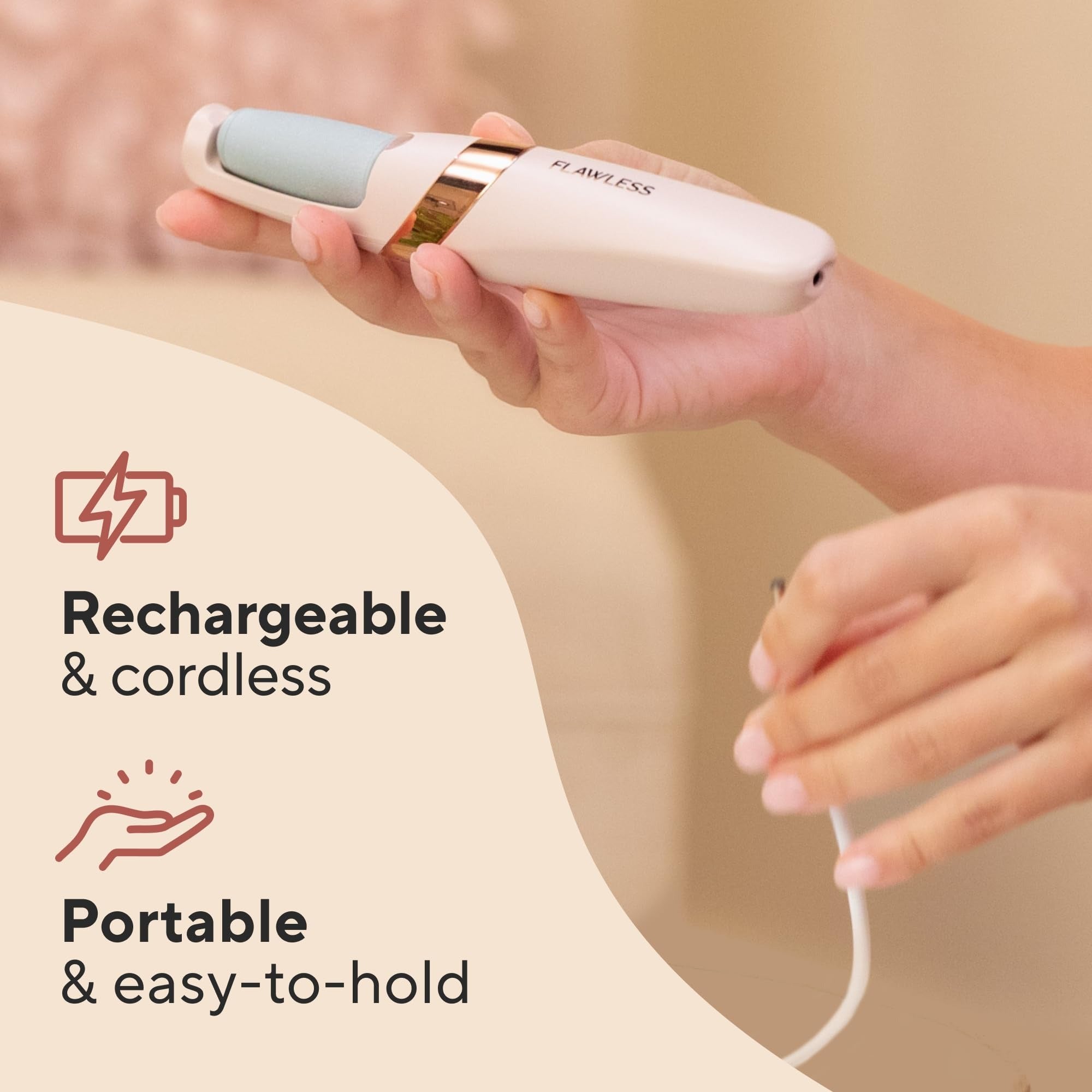 USB Rechargeable Electric Foot Callus Remover – Professional Pedicure Tool for Smooth & Soft Feet