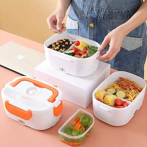 Portable Electric Heating Lunch Box – 400W Hot Food Container for Office, School & Car (Leak-Proof, Multi-Color)