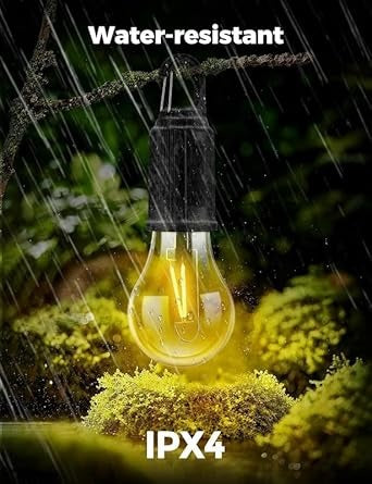 Rechargeable Hanging LED Bulb Light with 3 Modes – Portable Camping, Tent & Emergency Light