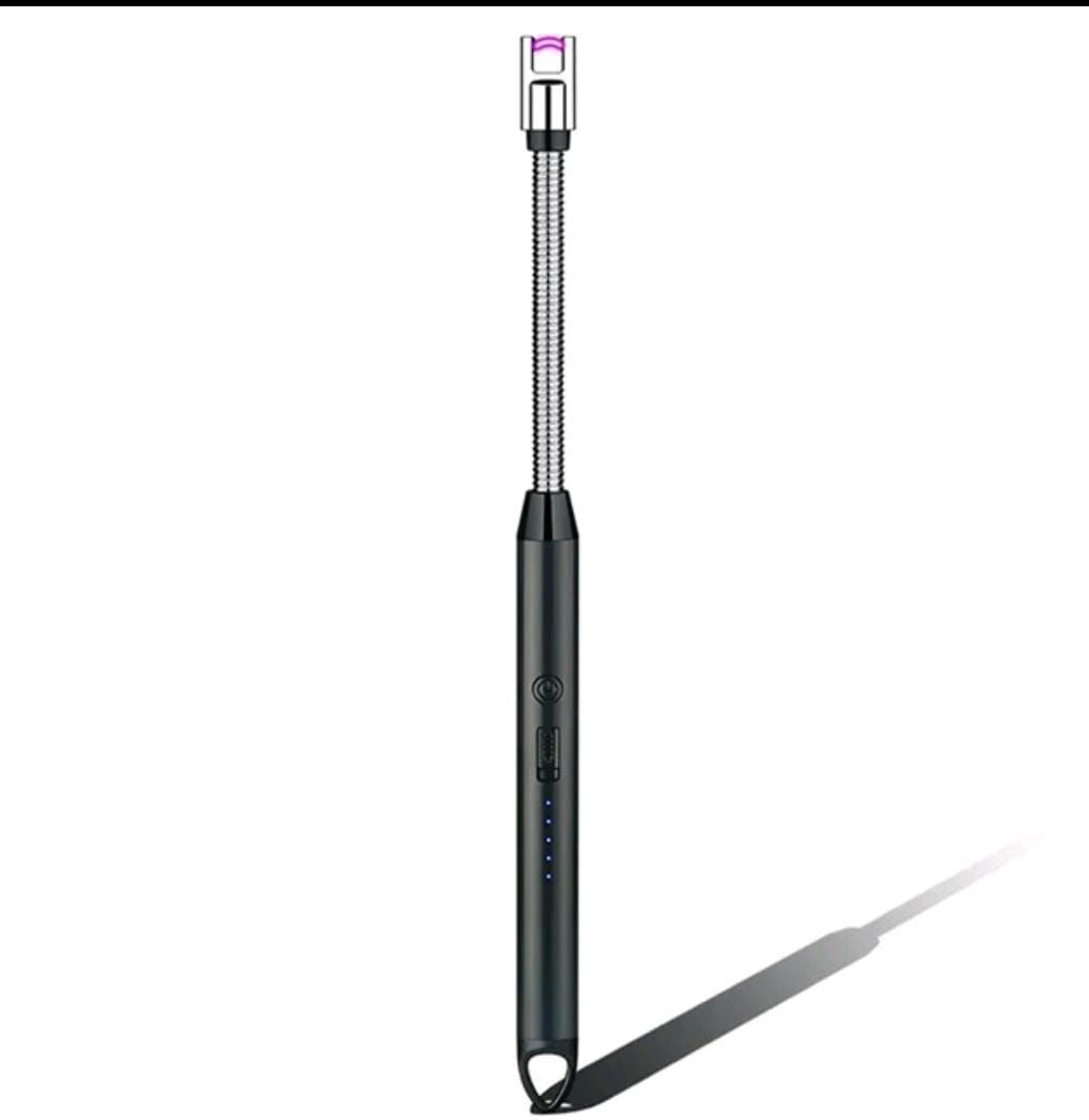 Rechargeable USB Electric Arc Lighter – Long Neck Kitchen Lighter for Gas Stove, Candles & BBQ (Windproof & Flameless)