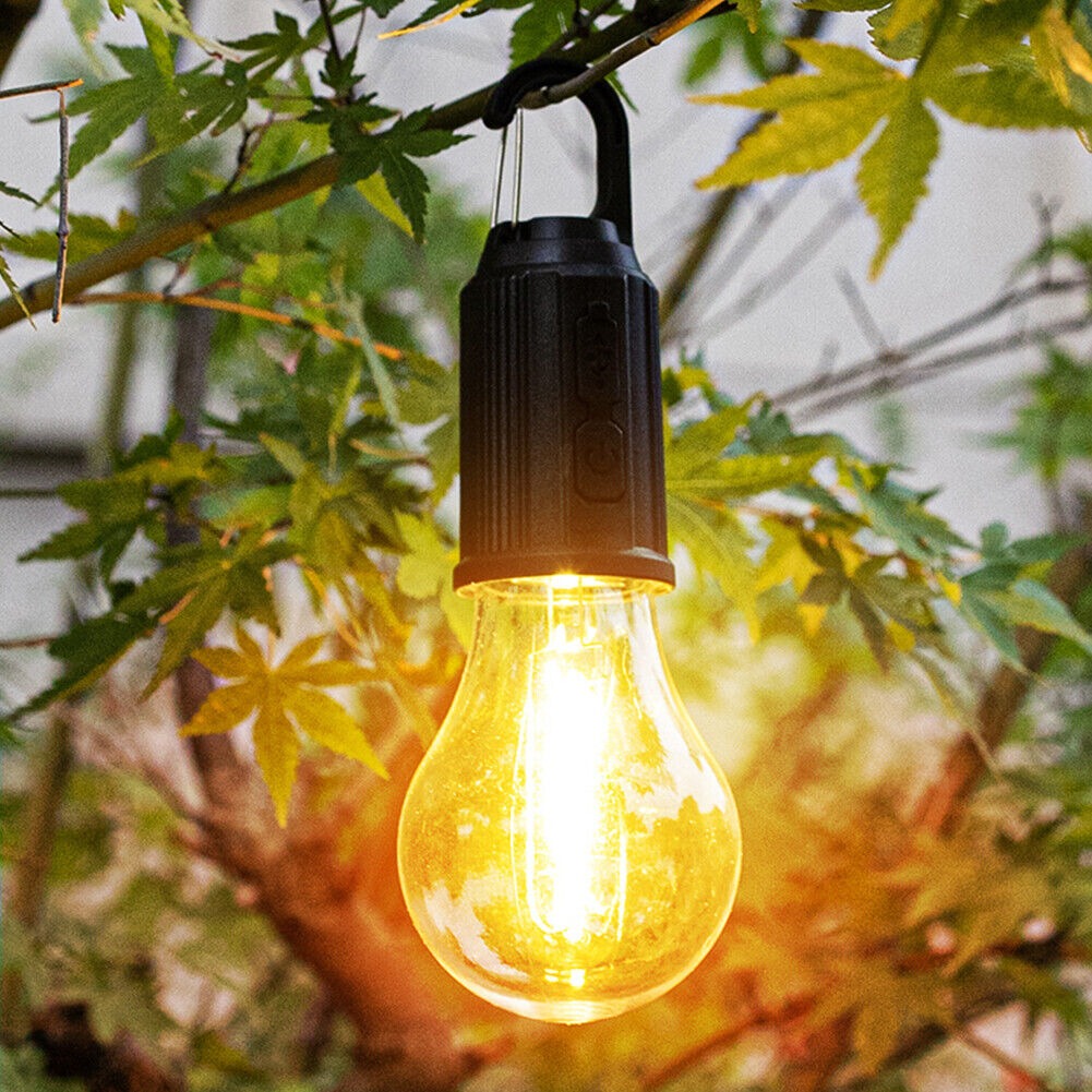 Rechargeable Hanging LED Bulb Light with 3 Modes – Portable Camping, Tent & Emergency Light