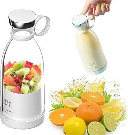Portable Electric Blender Bottle – 380ML USB Rechargeable Mini Juicer for Smoothies & Shakes (Travel-Friendly)