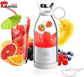 Portable Electric Blender Bottle – 380ML USB Rechargeable Mini Juicer for Smoothies & Shakes (Travel-Friendly)