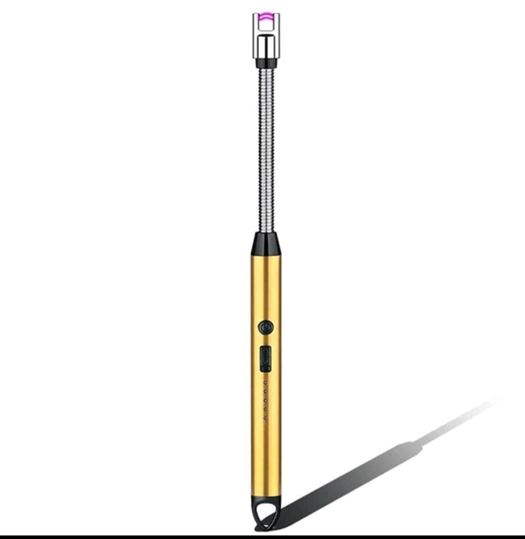 Rechargeable USB Electric Arc Lighter – Long Neck Kitchen Lighter for Gas Stove, Candles & BBQ (Windproof & Flameless)