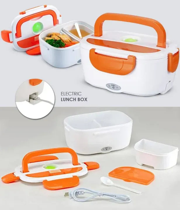 Portable Electric Heating Lunch Box – 400W Hot Food Container for Office, School & Car (Leak-Proof, Multi-Color)